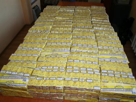 Peste 4.000 de pachete de ţigări ucrainene, descoperite şi confiscate la Salonta